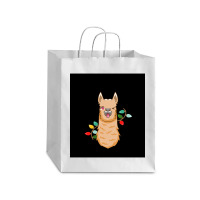 Fa La La La Llama Christmas Santa  Sleeveless Top Debie Paper Bag - 10 X 5 X 13 | Artistshot