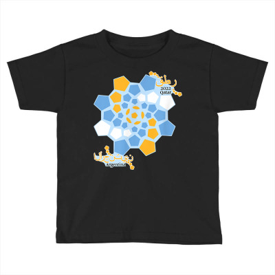 Argentina World Soccer Geometric Swirl Flag T Shirt Toddler T-shirt Designed By Yurivinpco