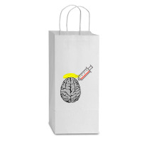 Inject Disinfectants Double Wine Paper Bag - 6 1/2 X 3 1/2 X 12 3/8 | Artistshot