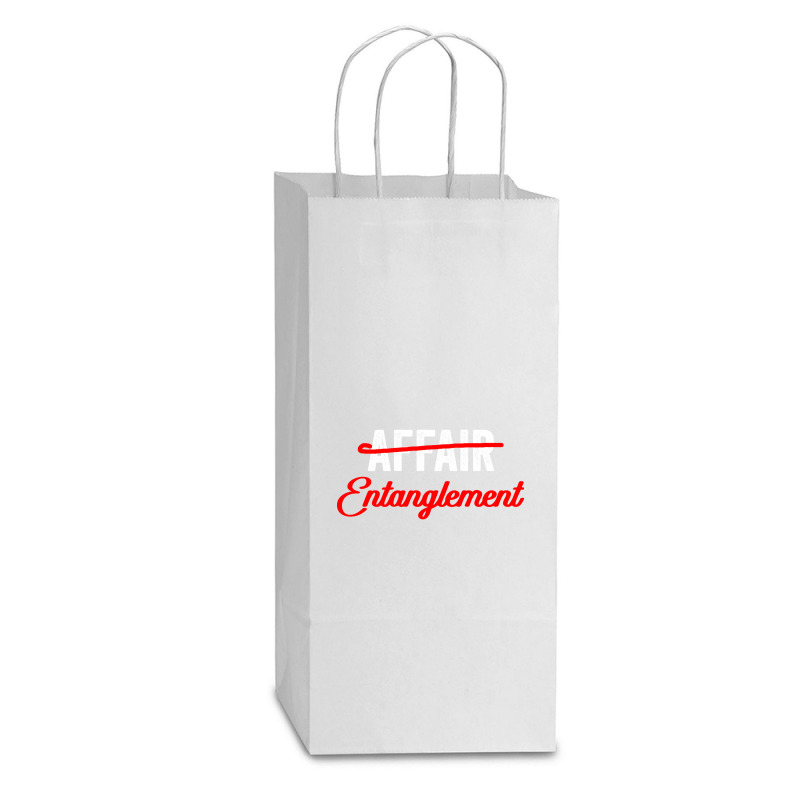 Not An Affair An Entanglement Double Wine Paper Bag - 6 1/2 X 3 1/2 X 12 3/8 | Artistshot