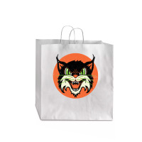 Wild Cat Rockabilly Retro Gift Jumbo Paper Bag - 18 X 7 X 18 3/4 | Artistshot