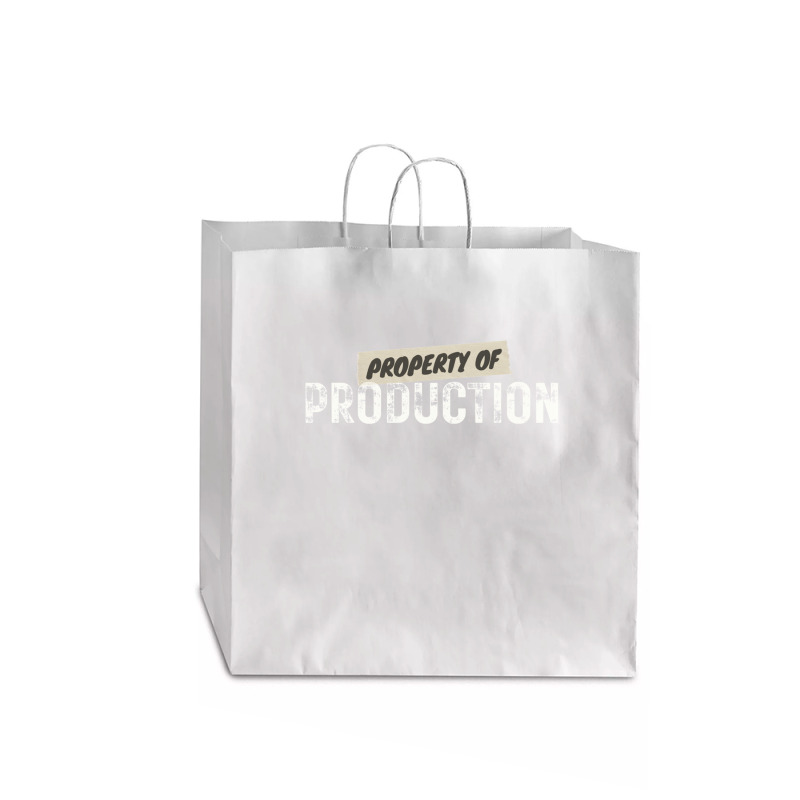 Property Of Production (filmtv) Jumbo Paper Bag - 18 X 7 X 18 3/4 | Artistshot