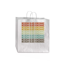 Mexican Black Kingsnake Retro T Shirt Jumbo Paper Bag - 18 X 7 X 18 3/4 | Artistshot