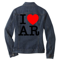 I Heart Ar (argentina) Ladies Denim Jacket | Artistshot