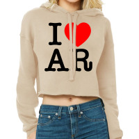 I Heart Ar (argentina) Cropped Hoodie | Artistshot