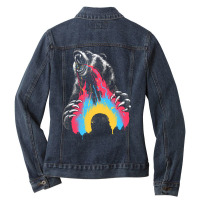 Angry Bear Don’t Care Ladies Denim Jacket | Artistshot