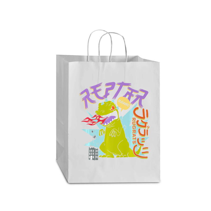 Rugrats Reptar Kanji Fire Sketch Mart Paper Bag -13 X 7 X 17 | Artistshot