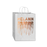 Drippin Melanin For Women Pride   Gifts Black History Month T Shirt Mart Paper Bag -13 X 7 X 17 | Artistshot