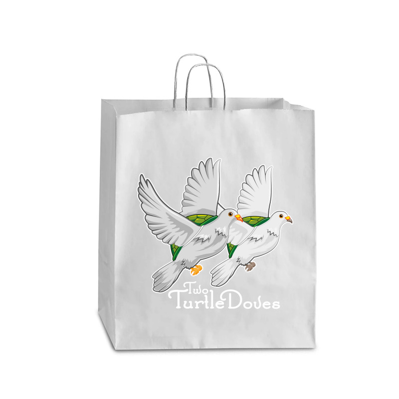 Two Turtle Doves 12 Days Christmas Song Funny Gift Queen Paper Bag - 16 X 6 X 19 1/4 | Artistshot