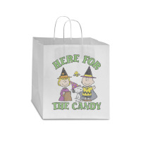 Peanuts Halloween Charlie Sally Here For The Candy Star Paper Bag - 13 X 7 X 13 | Artistshot