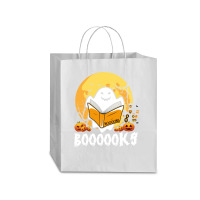 Booooks Ghost Boo Read Books Library Teacher Moon Bookworm Traveler Paper Bag -13 X 6 X 15 3/4 | Artistshot