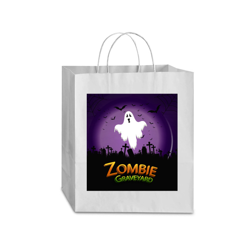 Zombie In Graveyard Traveler Paper Bag -13 X 6 X 15 3/4 | Artistshot