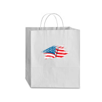 American Flag 1 Traveler Paper Bag -13 X 6 X 15 3/4 | Artistshot