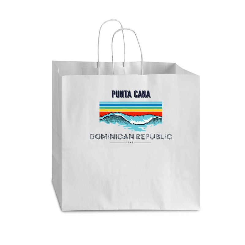 Punta Cana Souvenir   Dominican Republic Reminder T Shirt Vogue Paper Bag - 16 X 6 X 12 | Artistshot