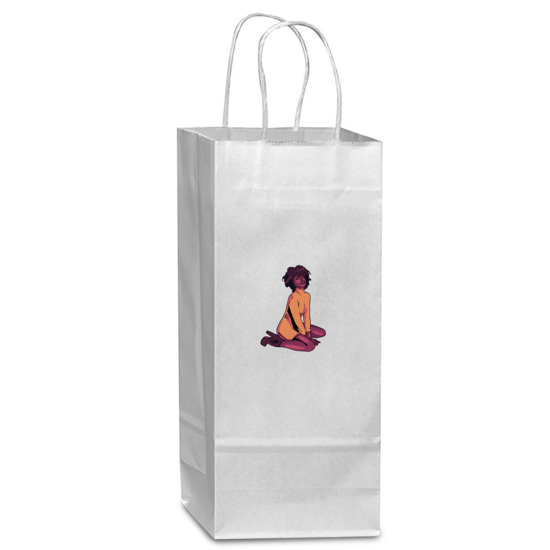 Oops I Slipped Png Wine Paper Bag - 5 1/2 X 3 1/4 X 13 | Artistshot