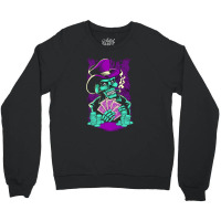 Skull Playing Poker Crewneck Sweatshirt | Artistshot