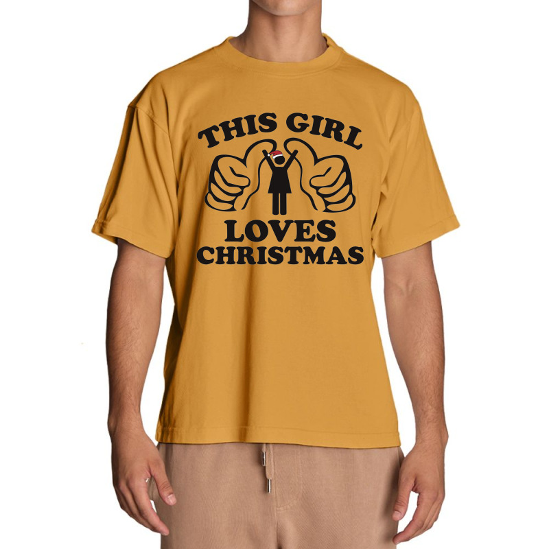 This Girl Loves Christmas (2) Urban Heavy T-shirt | Artistshot