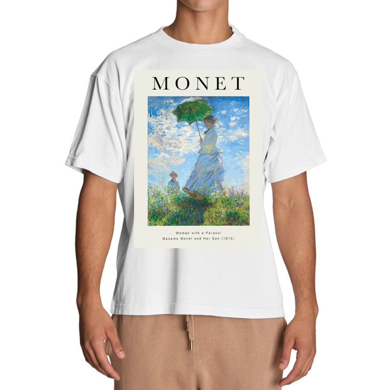 Claude Monet Woman With A Parasol Urban Heavy T-shirt by davenportkermit4 | Artistshot