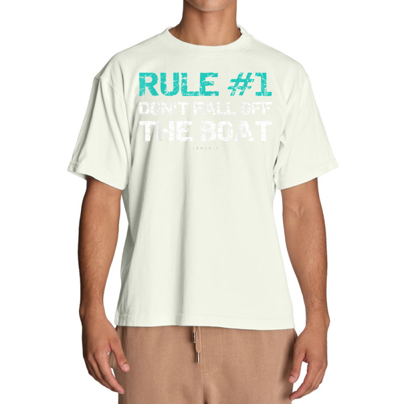 Funny Cruise Shirts   Rule 1 Don't Fall Off The Boat Shirt Urban Heavy T-shirt | Artistshot