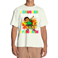 I Crushed 100 Days 2nd Grade Happy 100th Day Black Afro T Shirt Urban Heavy T-shirt | Artistshot