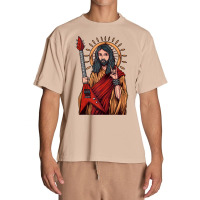 Jesus Playing Heavy Metal Guitar Tank Top Urban Heavy T-shirt | Artistshot