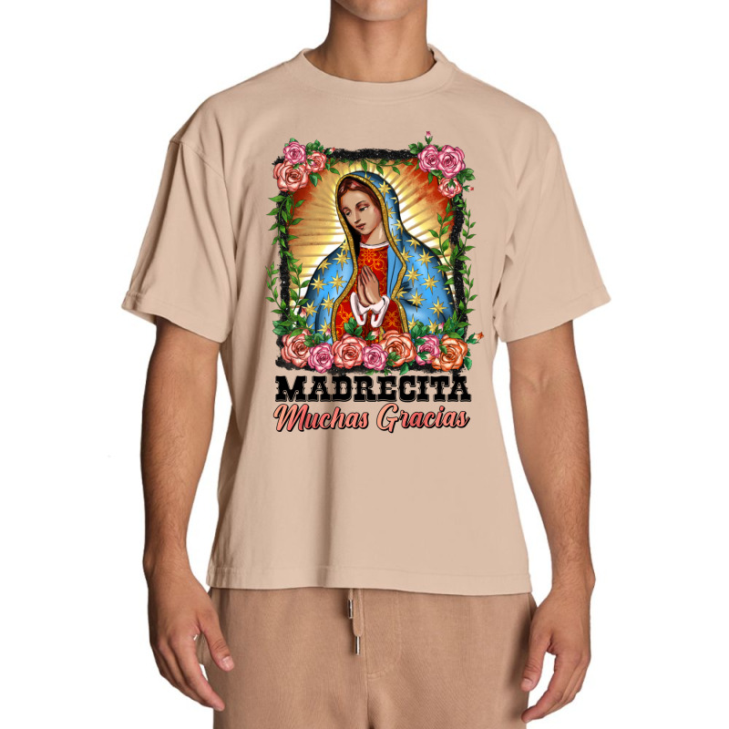 Madrecita Muchas Gracias Lady Of Guadalupe Urban Heavy T-shirt | Artistshot