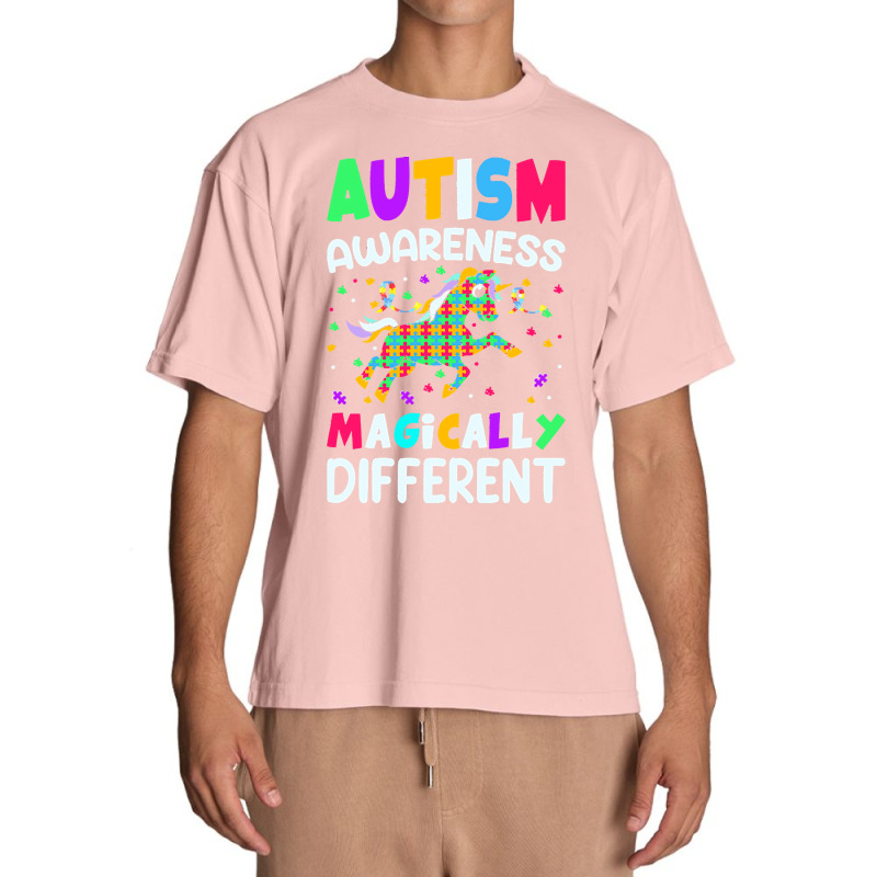 Autism Awareness T  Shirt Autism Awareness Magically Different T  Shir Urban Heavy T-shirt by vmcdermott132 | Artistshot