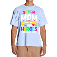 Autism Moms T  Shirt Autism Mom Shirt Some People Look Up To Their Her Urban Heavy T-shirt | Artistshot