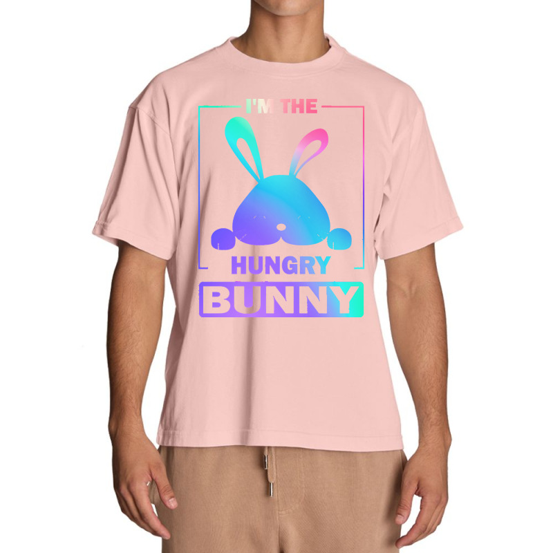 Im The Hungry Bunny T  Shirt Funny Colorful Bunny, I'm The Hungry Bunn Urban Heavy T-shirt | Artistshot