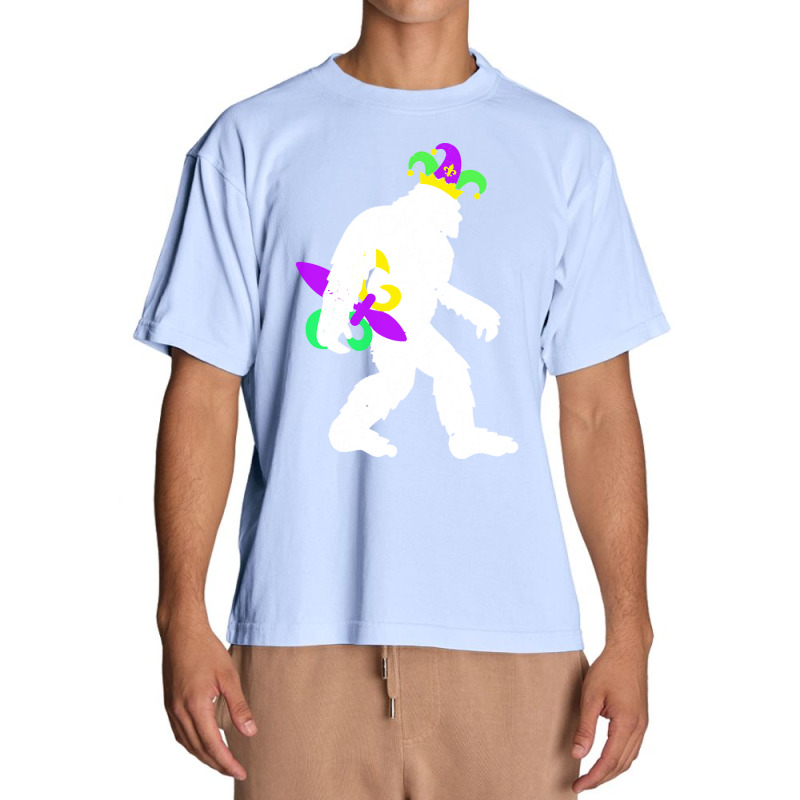 Mardi Gras Bigfoot T  Shirt Mardi Gras Carnival Bigfoot New Orleans Ca Urban Heavy T-shirt | Artistshot