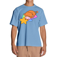 Rainbow Shooting Star Highland Cow Urban Heavy T-shirt | Artistshot