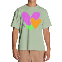 Mardi Gras Heart T  Shirt Mardi Gras Heart Leopard Print Fleur De Lis Urban Heavy T-shirt | Artistshot