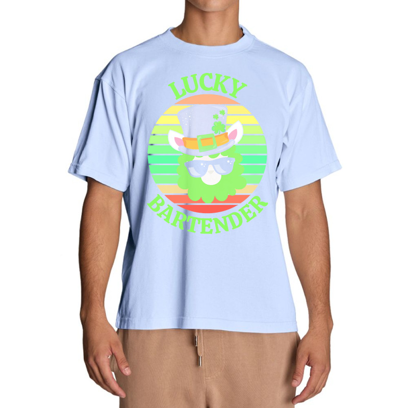 One Lucky Bartender T  Shirtone Lucky Bartender T  Shirt (1) Urban Heavy T-shirt | Artistshot