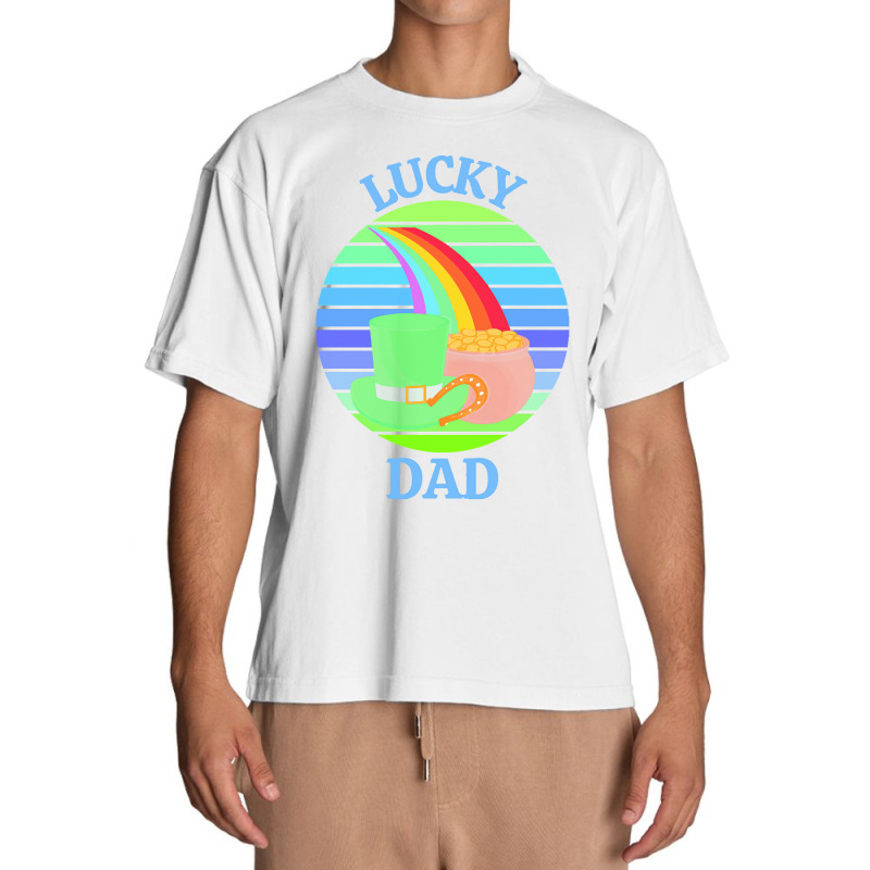 One Lucky Dad T  Shirtone Lucky Dad T  Shirt (7) Urban Heavy T-shirt | Artistshot