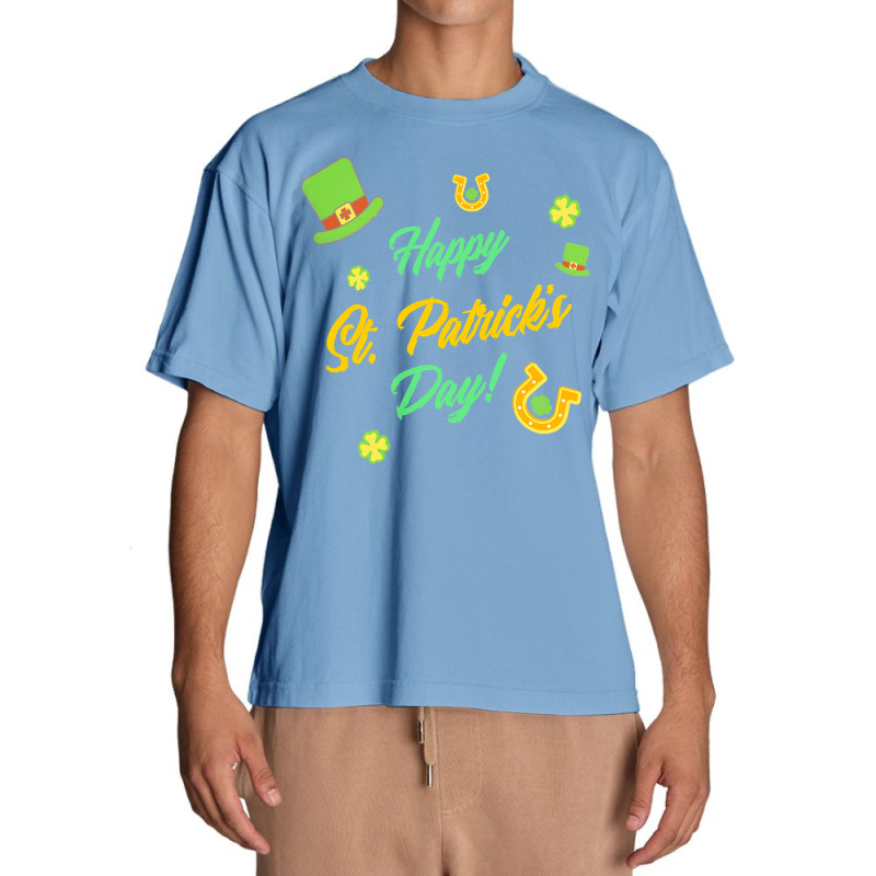 Saint Patricks Day T  Shirt Cute Leprechaun Shamrock Lucky Charm Happy Urban Heavy T-shirt | Artistshot