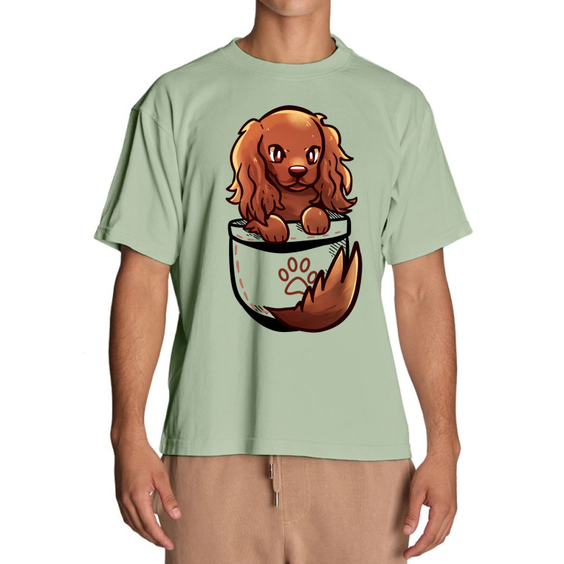 Pocket Cute Irish Setter Dog Urban Heavy T-shirt | Artistshot