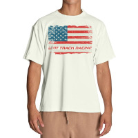 Dirt Track Racing American Flag Extreme Lover Urban Heavy T-shirt | Artistshot