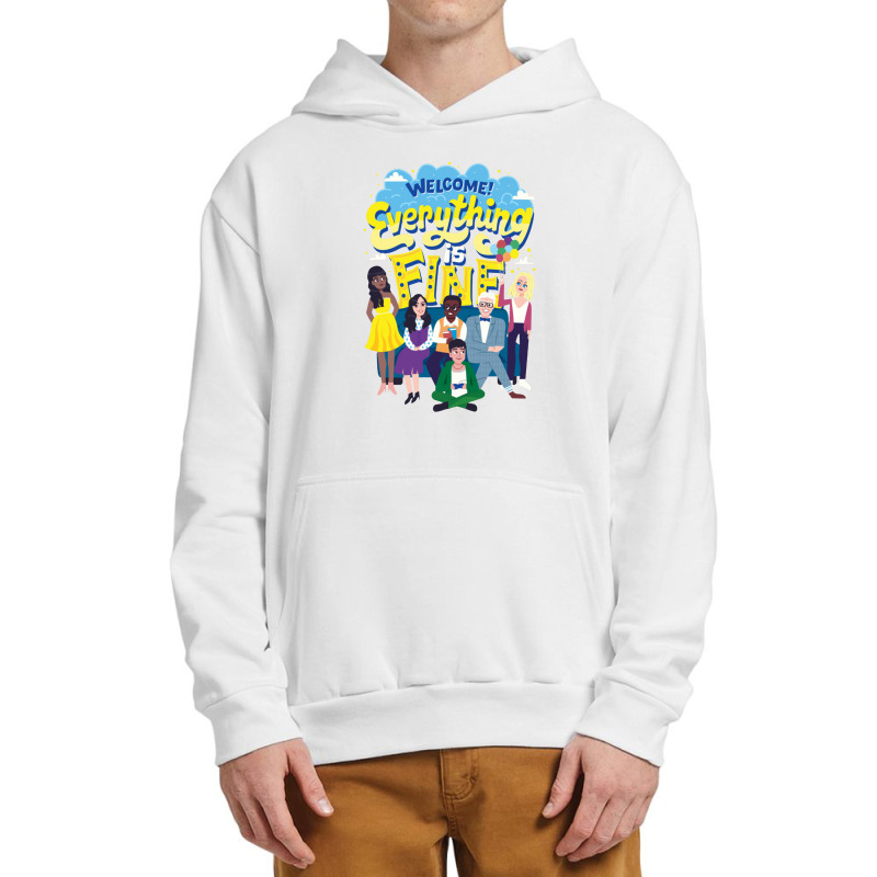 Everything Is Fine The Good Place Urban Pullover Hoodie | Artistshot