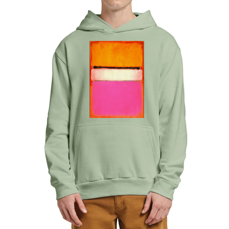 Mark White Center (yellow, Pink And Lavender On Rose) Urban Pullover Hoodie | Artistshot