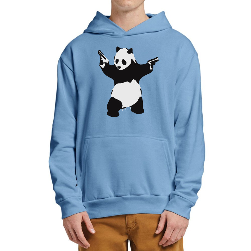 Banksy Pandamonium Armed Panda Artwork, Pandemonium Street Art, Design Urban Pullover Hoodie | Artistshot