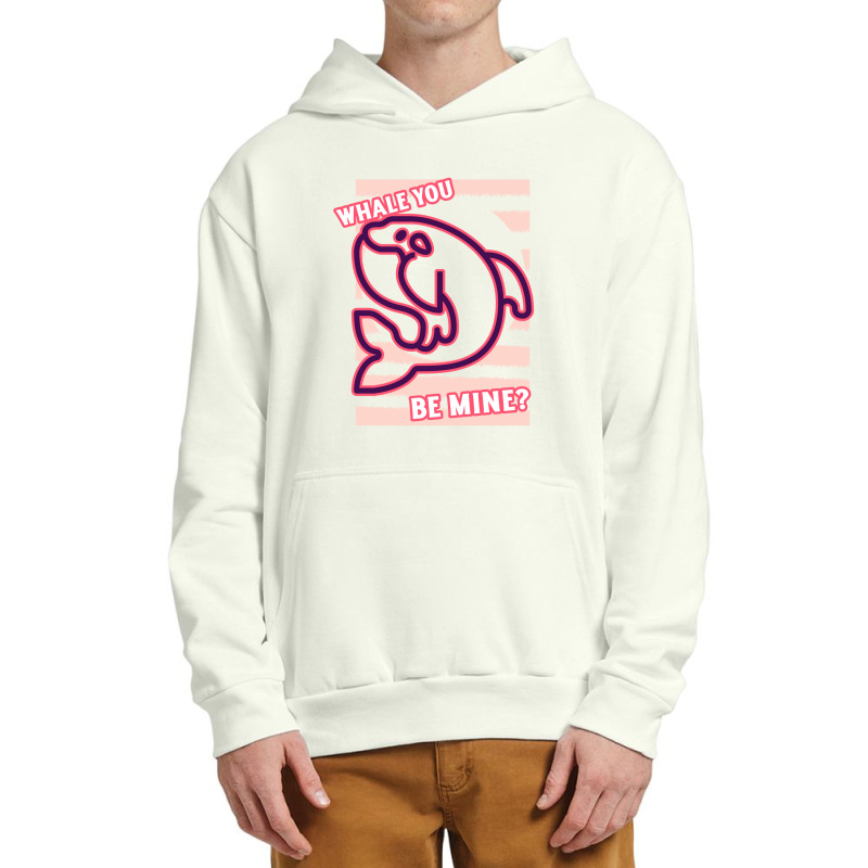 Valentines Day Whale You Be Mine Couple Love Pun Urban Pullover Hoodie by Snap Jolly | Artistshot