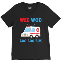 Wee Woo Boo Boo Bus Ambulance Ems Emt Paramedic Driver Gift Pullover H V-neck Tee | Artistshot