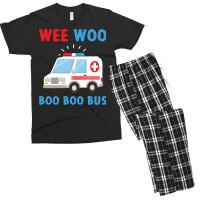 Wee Woo Boo Boo Bus Ambulance Ems Emt Paramedic Driver Gift Pullover H Men's T-shirt Pajama Set | Artistshot