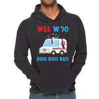 Wee Woo Boo Boo Bus Ambulance Ems Emt Paramedic Driver Gift Pullover H Vintage Hoodie | Artistshot