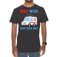 Wee Woo Boo Boo Bus Ambulance Ems Emt Paramedic Driver Gift Pullover H Vintage T-shirt | Artistshot