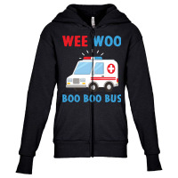 Wee Woo Boo Boo Bus Ambulance Ems Emt Paramedic Driver Gift Pullover H Youth Zipper Hoodie | Artistshot