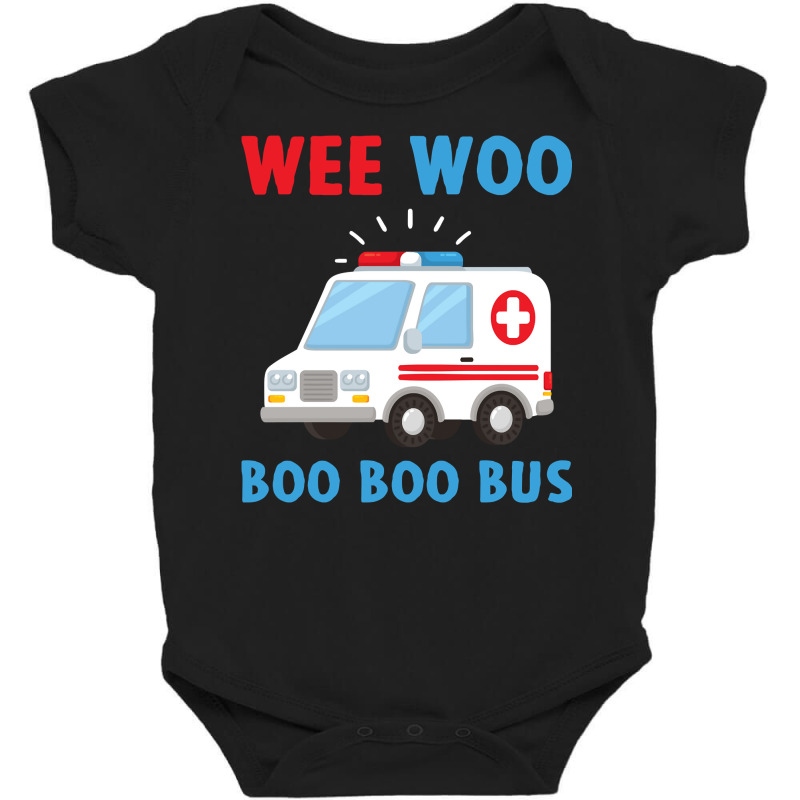 Wee Woo Boo Boo Bus Ambulance Ems Emt Paramedic Driver Gift Pullover H Baby Bodysuit | Artistshot