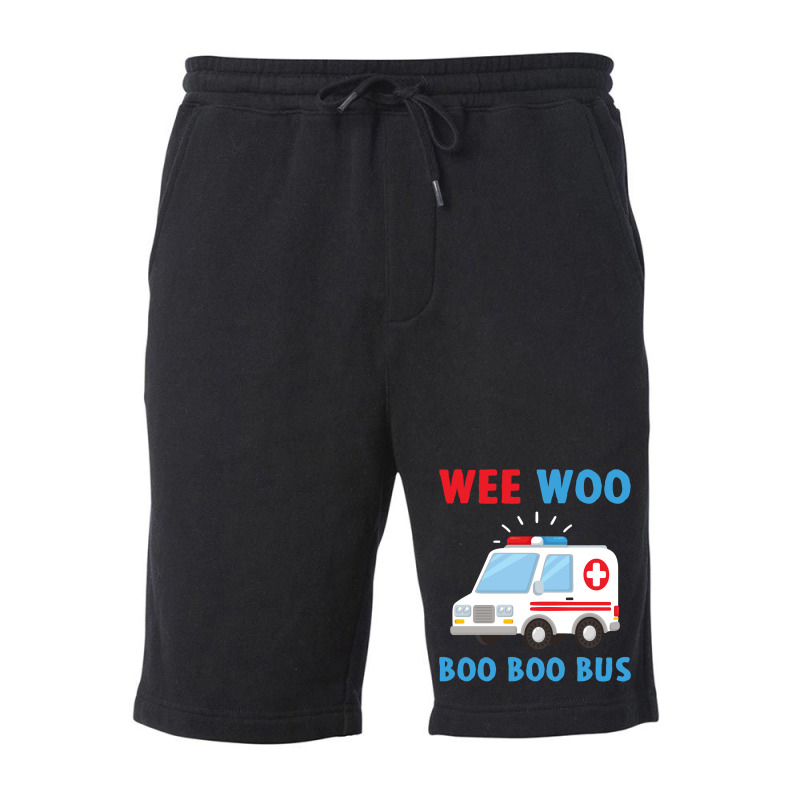 Wee Woo Boo Boo Bus Ambulance Ems Emt Paramedic Driver Gift Pullover H Fleece Short | Artistshot