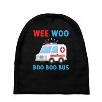 Wee Woo Boo Boo Bus Ambulance Ems Emt Paramedic Driver Gift Pullover H Baby Beanies | Artistshot