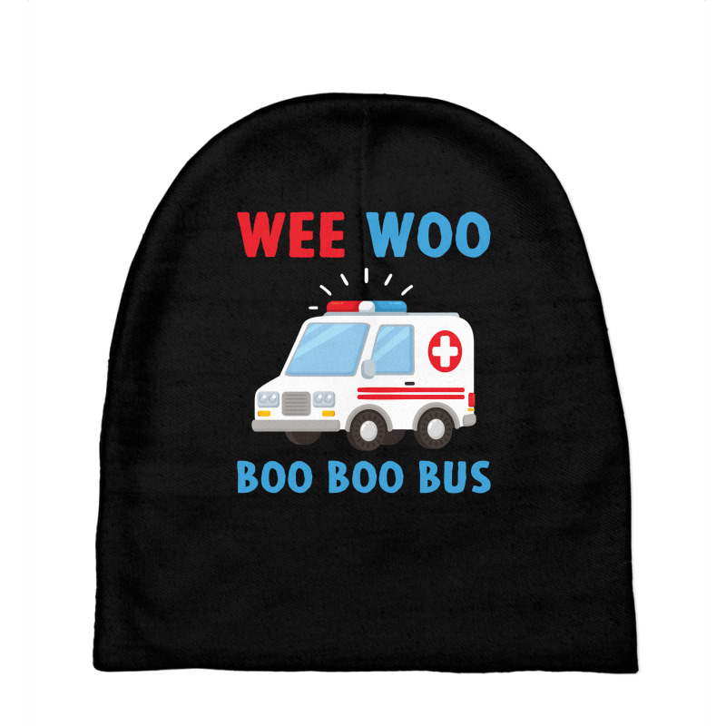 Wee Woo Boo Boo Bus Ambulance Ems Emt Paramedic Driver Gift Pullover H Baby Beanies | Artistshot